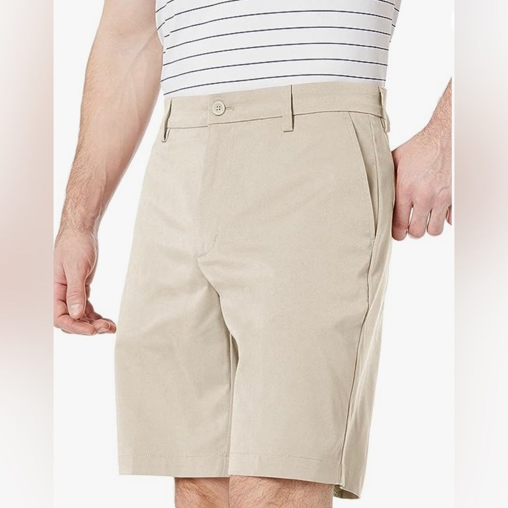 Amazon Essentials Men's Classic-Fit Stretch Golf Short, Stone SZ 29